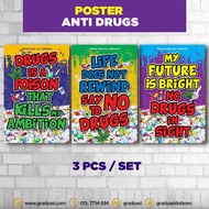 ANTI DRUGS POSTER / Poster Bahaya Dadah /PPDA /Poster Sekolah #pstr