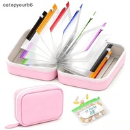eatopyourb6] 1 Set A8 Waterproof Pill Pouch Kit with 14 Color-Coded Pouches Writable Labels for Road