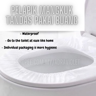 Pelapik Tandas Duduk Pakai Buang Disposable Toilet Seat Cover Waterproof
