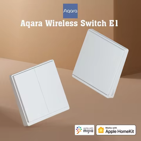 Aqara Wireless Switch E1 Zigbee Smart Wall Switch Smart Dual Control One Key Control Extreme Single-