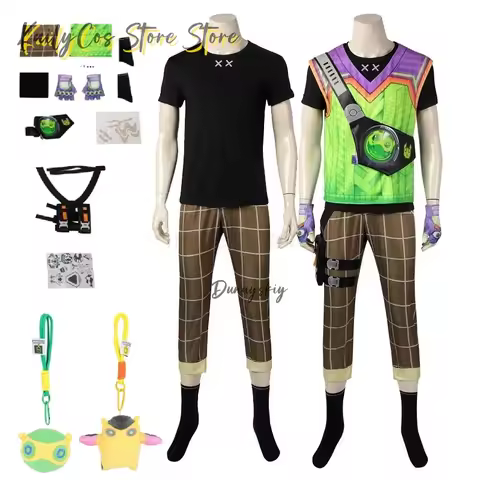 Gekko Cosplay Anime Costume VALORANT Role Play T-shirt Pants Belt Outfits Men Casual Outfits Hallowe