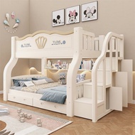 【SG Sales】Bunk Bed Frame Bunk Beds Loft Beds Wooden Bunk Beds Bunk Beds Multi-Functional Height Adjustable Beds Bed Frames With Storage Cabinets  High Low Bed Mattress Sets