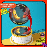 Printing EI Larva Edible Image Print Cake Photo Icing Paper Birthday Sticker Kek Topper Sheet