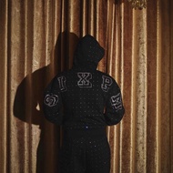 Sixpm/6PM American Niche Brand Sports Classic Hot Diamond Letter Sweatshirt Hoodie Unisex Style