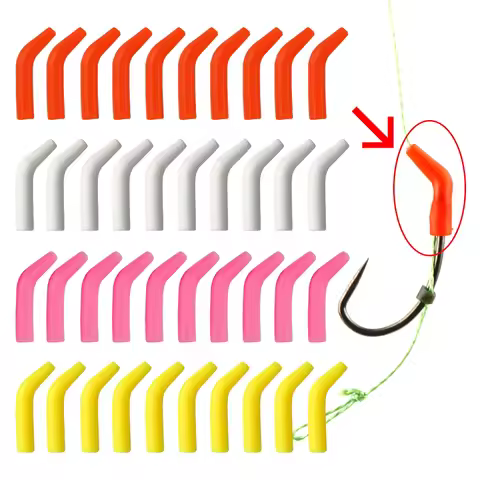 Hirisi Carp Fishing Hook Kickers D Rig Kicker Aligners Hooks Sleeves Rigs Anti Tangle Sleeves Hook A
