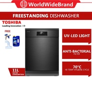 Toshiba 14 Place Free Standing Dishwasher DW-14F2(BS)-MY UV Steriling Mode Dish Washer 洗碗机 DW-14F2