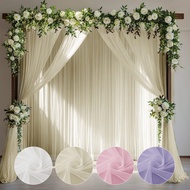 Dopamine Curtain Sheer Wedding Backdrop Curtains Photography Background Decoration