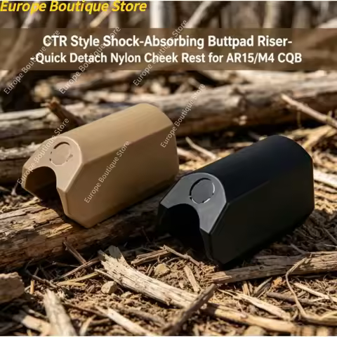 Tactical Hunting Cheek Riser For CTR Style Buttpad Shock Absorbing Nylon Quick Detach For AR15 M4 St
