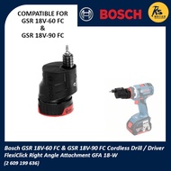 BOSCH 18V GSR 18V-60 FC & GSR 18V-90 FC GFA 18-E FlexiClick Off-Set Angle Adapter ( 2 609 199 636 )