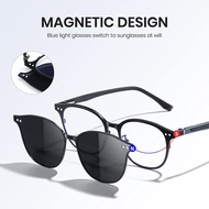 Cyxus Polarized Magnetic 2 In 1 Sunglasses UV400 Square Protection Anti Glare glasses Men / Women P1