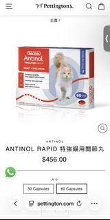 ANTINOL RAPID 特強貓用關節丸