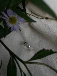 海邊的花園-珊瑚石 純銀戒指