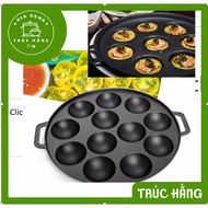 Non-stick aluminum banh khot mold (7 cakes, 8 cakes, 10 cakes, 12 cakes)