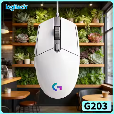 Logitech G203 Prodigy RGB Gaming Mouse Wired 200-8000 DPI 6 Buttons 1ms Response 1000Hz Polling Game