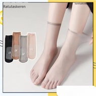 MATA Aura Transparent Women's Socks 7037 Stocking Model Stocking Model Socks With Anti-Slip Gel Slip