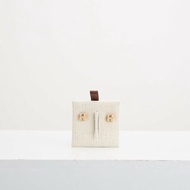 Hermès Mini Pop H 耳環/奶茶