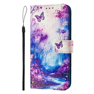 For OPPO Find X8 Ultra Case PKJ110 Cute Painted Pattern Flip Phone Case for OPPO Find X8S S8S+ PKT11