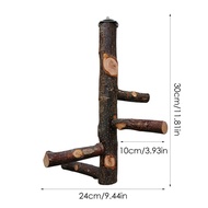 【A Fond Party】 Parrot Bird Standing Stick Wood Pole Bird atiel Parakeet Perches Bite Claw Grinding T