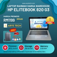 Laptop HP Elitebook 820 G3 | Intel i5-6th Gen | 8GB RAM | 256GB SSD (REFURBISHED)