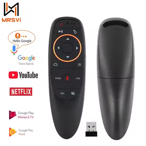 MRSVI G10S Air Mouse Voice Remote Control 2.4G Wireless Gyroscope for H96 MAX X88 PRO HK1 Q5 Android