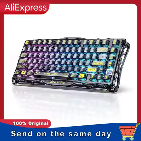 GravaStar Mercury K1 Lite 75% Gaming Keyboard Tri-Mode Wireless Keyboard Gasket Hot Swappable Mechan