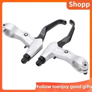 Shopp 2PCS Bike Brake Lever Aluminum Alloy Handle for Folding Bicycle Mountain Spare Parts Silver