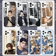 Phone Case For Samsung Galaxy S25 Ultra Plus S23 FE A15 Anime Cartoon Shell Couple Korean Manga Jinx