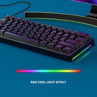 Spot goods Mini Portable 60% Mechanical Keyboard Wireless Bluetooth Gateron Mx RGB Backlight Gaming Keyboard GK61 SK61 For Desktop YouJiaLaoBaoYong