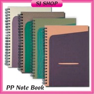 PP Note Book | B6 A5 PP Notebook | Spiral Wire O Bullet Journal | Hard Cover Daily Planning Planner | Buku Nota | 筆記本