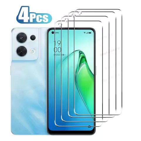 4PCS HD Tempered Glass For OPPO Reno 8 Lite 8T 7 Z 6 Pro Plus Screen Protector For OPPO Find X8 X5 X
