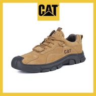Caterpillar รองเท้าทำงาน Fashion รองเท้าหนังชั้นบนสุด Tooling Shoes รองเท้าลำลองส้นเตี้ย CAT รองเท้าเทรนนิ่งพื้น0-S8022f