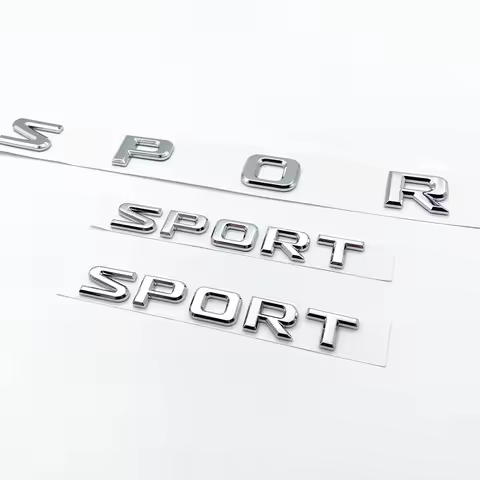3PCS Chrome Glossy Black Emblem for Lexus LX570 SUPER SPORT Car Side Stickers Badge Tail Trunk Decal