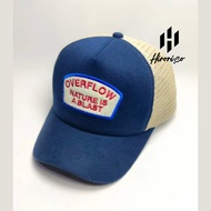 Hirori.co- Topi Jaring Trucker Hat Lidah Pendek Premium Overflow