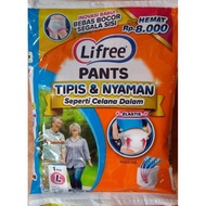 [ECER] Popok Dewasa Celana Lifree Diapers Pants Sachet