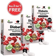 Diabetin 20 Capsules - Diabetic Care Supplement (Buy 2 Get 1 Free)
