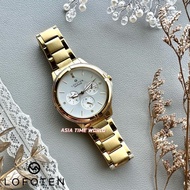 [Original] Lofoten F2316L GP-1 Sapphire Multifunction Women Watch with White dial and Gold Stainless