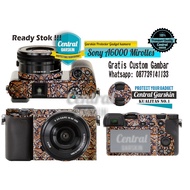 Sony A6000 Camera Garskin - brown batik