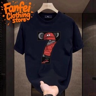 24 Hours Delivery Fanfei Graphic T-Shirt Number "7" Men's Versatile Shirt