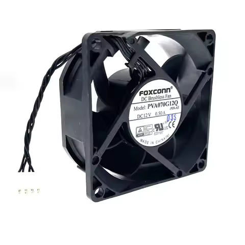 2pcs New PVA070G12Q DC Brushless Fan 12V 0.50A 7025 70*70*25MM 4 Wire PWM Cooling Cooler High Speed