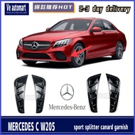 Vemart mercedes benz C CLASS W205 sport front bumper Splitter canard garnish accessories carbon pian