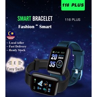 [READY STOCK] 116 Plus Heart Rate Tracker Digital Smart Watch