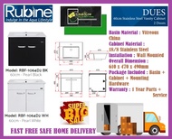 Rubine DUES RBF-1064D2 60cm Stainless Steel 2 Doors Wall Mounted Vanity Cabinet | FREE AND SAFE DELIVERY