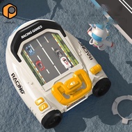 [prettyia] Kids Musical Steering Wheel Race Car Toy Christmas Birthday Gift Interactive Simulated Dr
