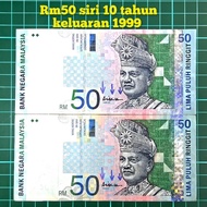 (A344) rm50 siri 10 duit kertas lama rm50 lama sing aisyah tabung duit kertas duit syiling lama bara