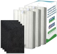 Breathe Naturally HPA300 Replacement HRF-R3 Filter R Value Pack for Honeywell HPA300 Series Air Purifiers (3 HEPA, 4 Carbon) …