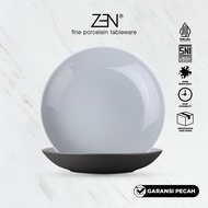 ZEN Purity Series Ceramic Pasta Bowl - Dark Grey Diameter 24 cm