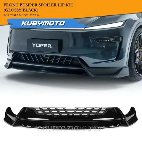 YOFER Car Front Bumper Lip Separator Spoiler Splitter For Tesla Model Y 2025-2026