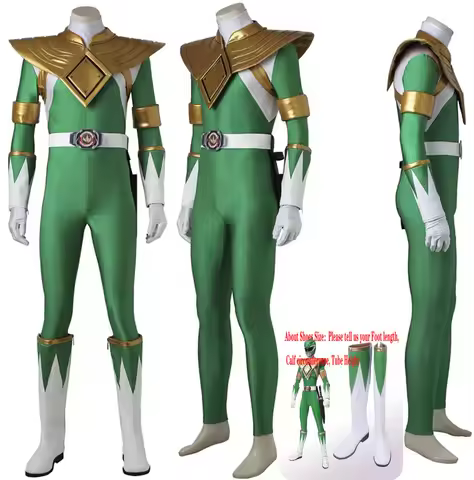Kyoryu Sentai Zyuranger Dragon Ranger Green Cosplay Costume Custom Shoes Any Size Full Set Armour
