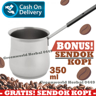 Alat Kopi Turkish Coffee Maker Alat Seduh Kopi Turki Turkey Long Handle Pot Panci Kopi