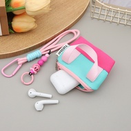 Pink Dopamine Handbag Earphone Pouch Cable Organizer Phone & Card Wallet Stylish Trend